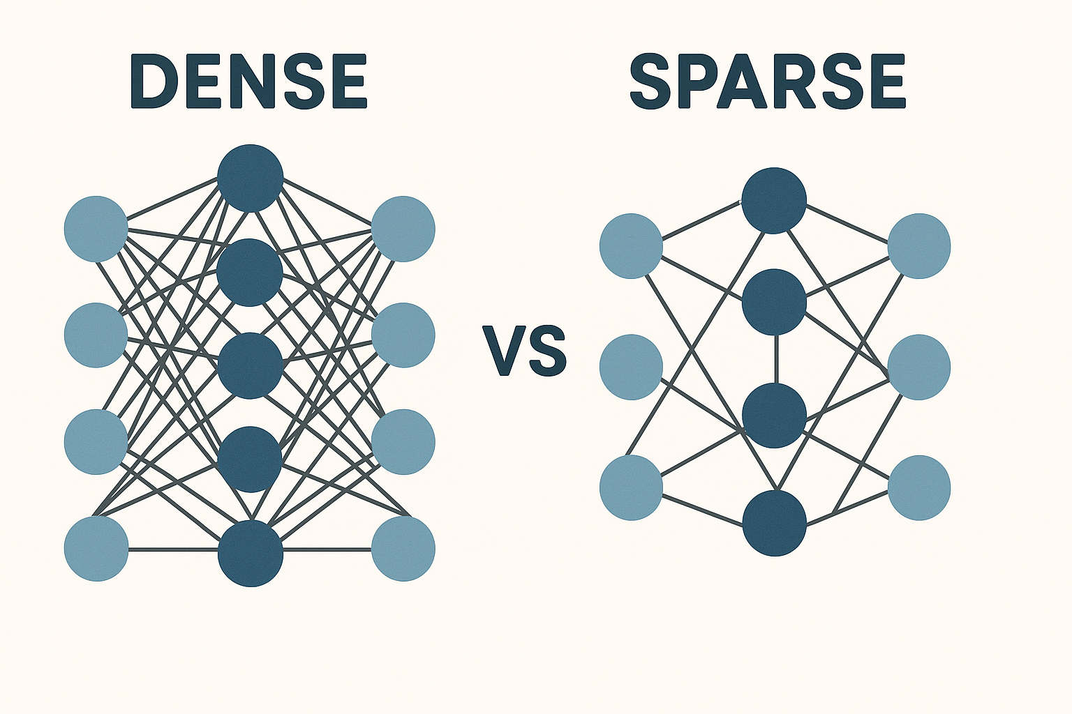 Hmm do you know about dense and sparse neural network